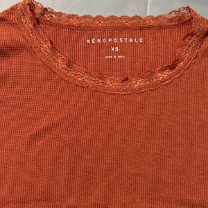 Aeropostale lace lined shirt